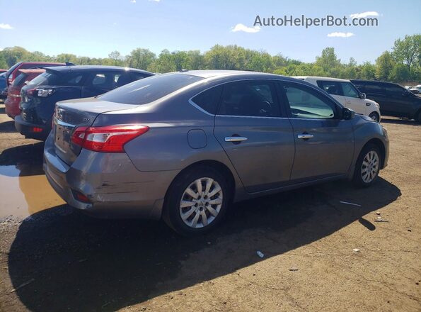 3N1AB7AP7GL650673 2016 NISSAN SENTRA Серый Задняя правая четверть