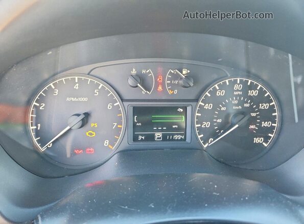 3N1AB7AP7GY288024 2016 NISSAN SENTRA White Vista del cuadro de instrumentos