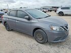 2017 Nissan Sentra Sv Серый vin: 3N1AB7AP7HL717872