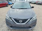 2017 Nissan Sentra Sv Серый vin: 3N1AB7AP7HL717872