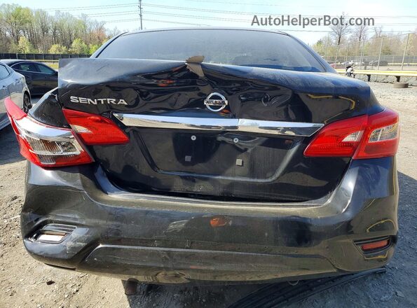 3N1AB7AP7HY223711 2017 NISSAN SENTRA Black Вид ззаду