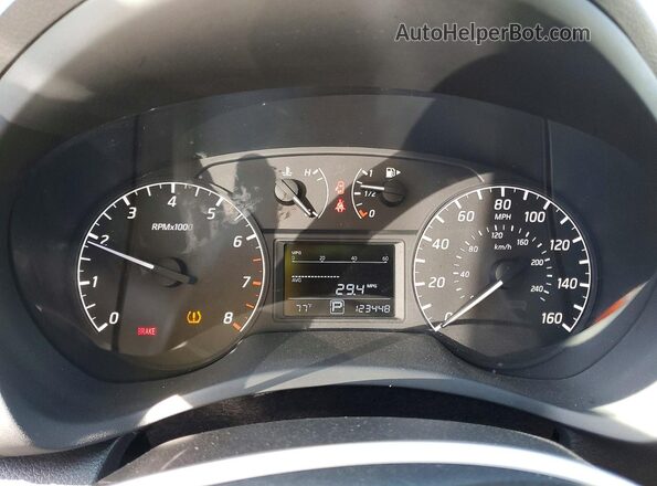 3N1AB7AP7HY223711 2017 NISSAN SENTRA Black Вид щитка приладів