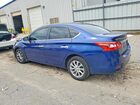 2018 Nissan Sentra Sv Синий vin: 3N1AB7AP7JL623416