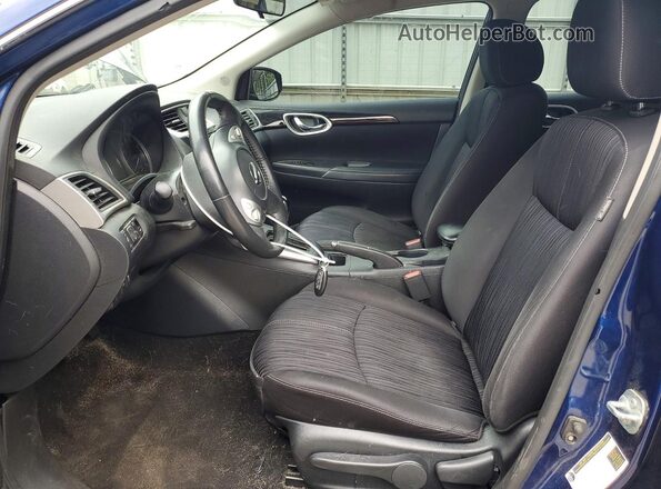 3N1AB7AP7JL623416 2018 NISSAN SENTRA Синий Вид салона спереди