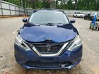 2018 Nissan Sentra Sv Синий vin: 3N1AB7AP7JL623416