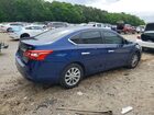 2018 Nissan Sentra Sv Синий vin: 3N1AB7AP7JL623416