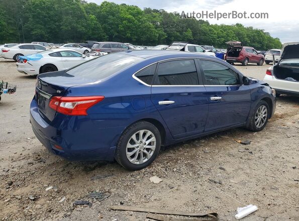 3N1AB7AP7JL623416 2018 NISSAN SENTRA Синий Задняя правая четверть