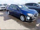 2018 Nissan Sentra Sv Blue vin: 3N1AB7AP7JY271232