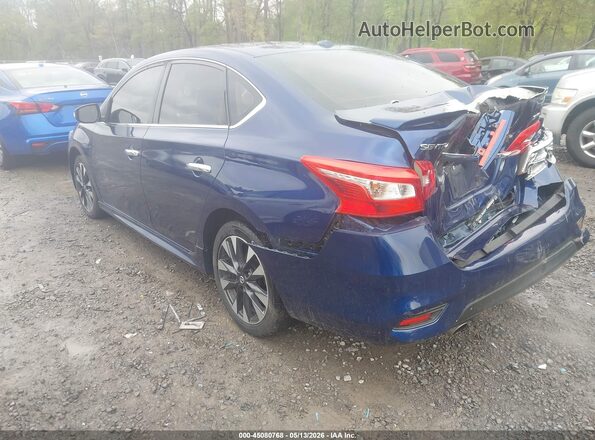 3N1AB7AP7JY308814 2018 NISSAN SENTRA Blue Задня ліва чверть