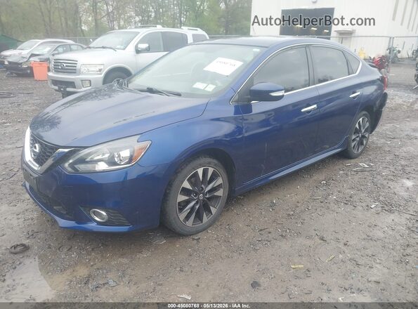 3N1AB7AP7JY308814 2018 NISSAN SENTRA Blue Передня ліва чверть