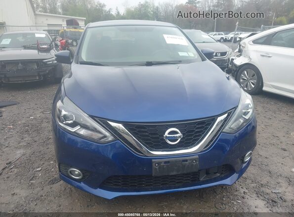 3N1AB7AP7JY308814 2018 NISSAN SENTRA Blue Вид щитка приладів