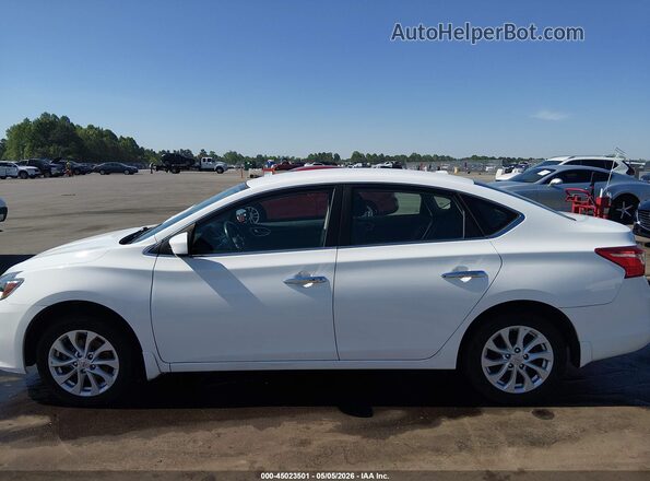 3N1AB7AP7KY219780 2019 NISSAN SENTRA White Widok wnętrza 360 stopni