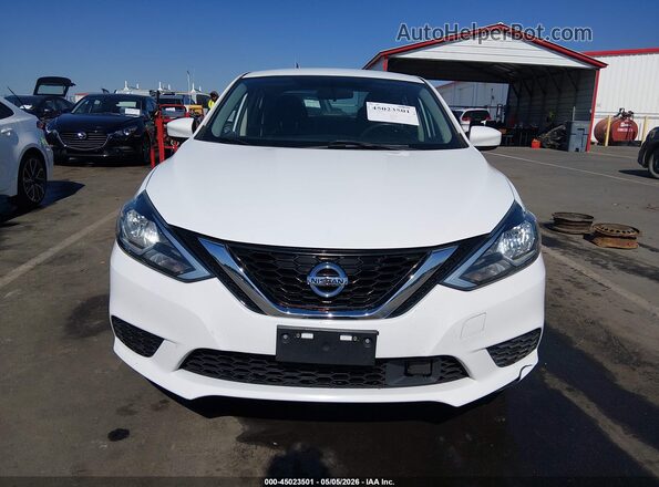 3N1AB7AP7KY219780 2019 NISSAN SENTRA White Widok zestawu wskaźników