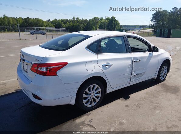 3N1AB7AP7KY219780 2019 NISSAN SENTRA White Tył prawy