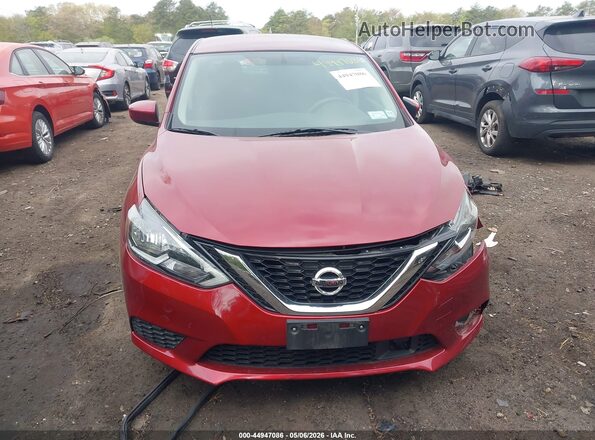 3N1AB7AP7KY300133 2019 NISSAN SENTRA Красный Вид щитка приборов