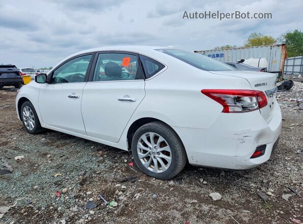3N1AB7AP7KY370084 2019 NISSAN SENTRA Белый Задняя левая четверть