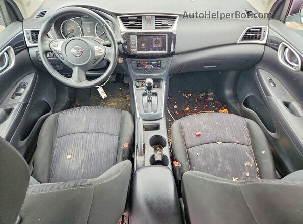 3N1AB7AP7KY370084 2019 NISSAN SENTRA Белый Вид панели приборов