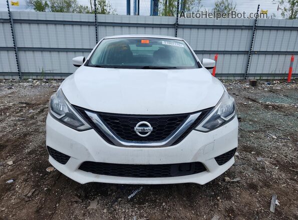 3N1AB7AP7KY370084 2019 NISSAN SENTRA Белый Вид спереди