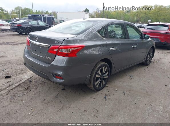 3N1AB7AP7KY380985 2019 NISSAN SENTRA Серый Задняя правая четверть