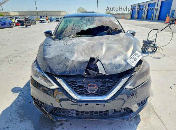 3N1AB7AP7KY454583 2019 NISSAN SENTRA Black წინა ხედი