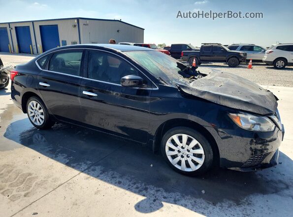 3N1AB7AP7KY454583 2019 NISSAN SENTRA Black წინა მარჯვენა