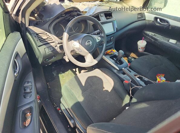 3N1AB7AP7KY454583 2019 NISSAN SENTRA Black წინა პანელის ხედი