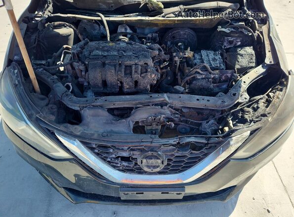 3N1AB7AP7KY454583 2019 NISSAN SENTRA Black უკანა სალონის ხედი