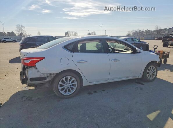 3N1AB7AP7KY455362 2019 NISSAN SENTRA White Tył prawy