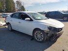 2019 Nissan Sentra Sv White vin: 3N1AB7AP7KY455362