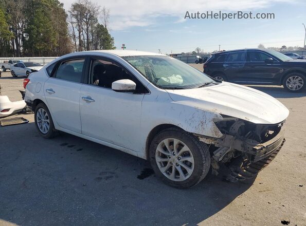 3N1AB7AP7KY455362 2019 NISSAN SENTRA White Przód prawy