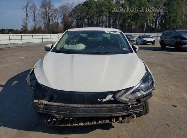3N1AB7AP7KY455362 2019 NISSAN SENTRA White Widok z przodu