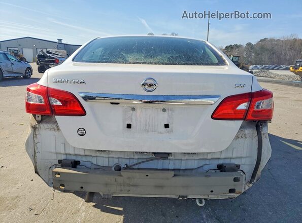 3N1AB7AP7KY455362 2019 NISSAN SENTRA White Widok z tyłu