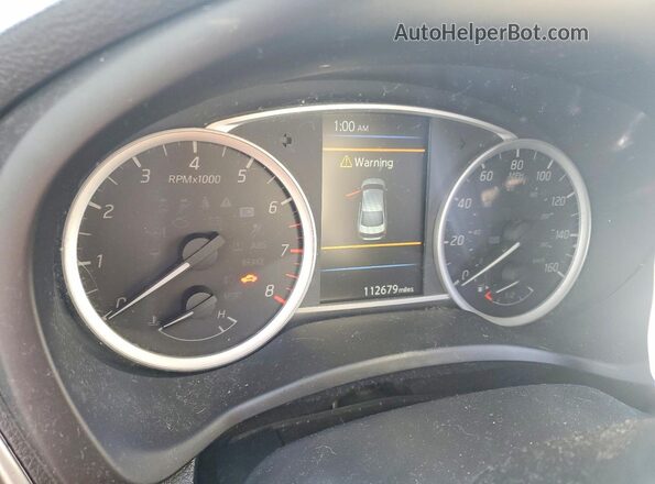 3N1AB7AP7KY455362 2019 NISSAN SENTRA White Widok zestawu wskaźników