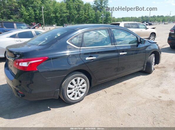 3N1AB7AP8GL663433 2016 NISSAN SENTRA Черный Задняя правая четверть