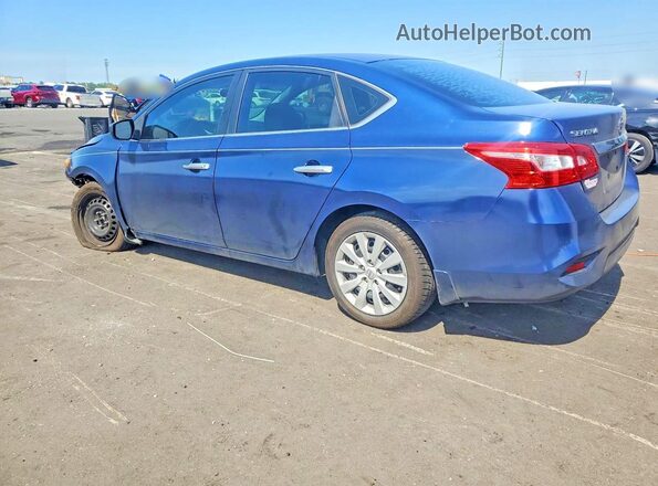 3N1AB7AP8GY237129 2016 NISSAN SENTRA Синий Задняя левая четверть