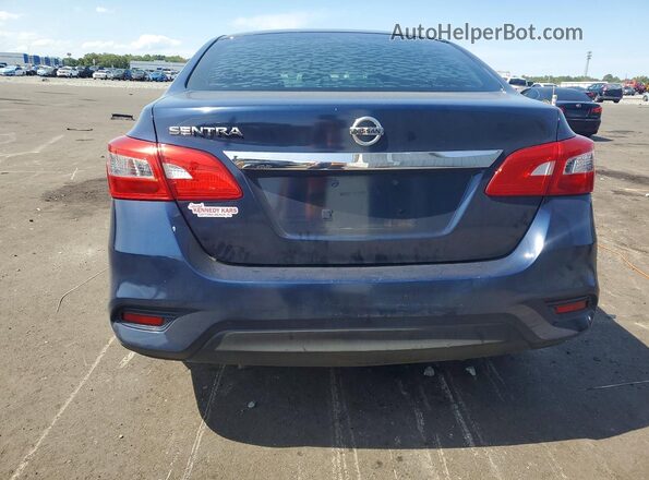 3N1AB7AP8GY237129 2016 NISSAN SENTRA Синий Вид сзади
