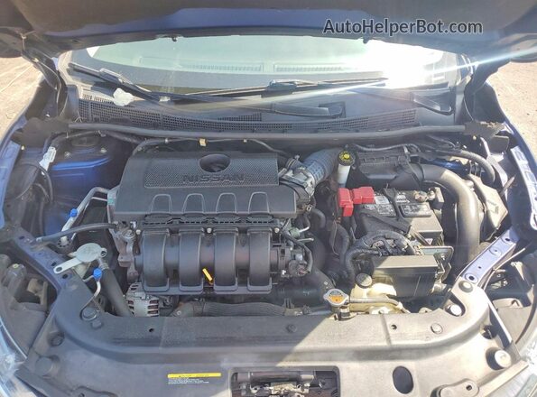 3N1AB7AP8GY237129 2016 NISSAN SENTRA Синий Вид задней части салона