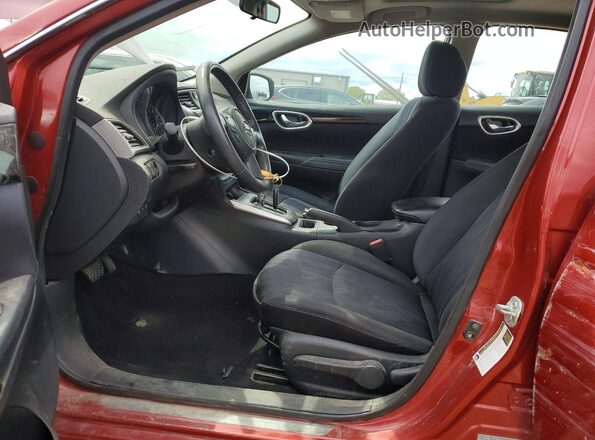 3N1AB7AP8GY247045 2016 NISSAN SENTRA Красный Вид салона спереди