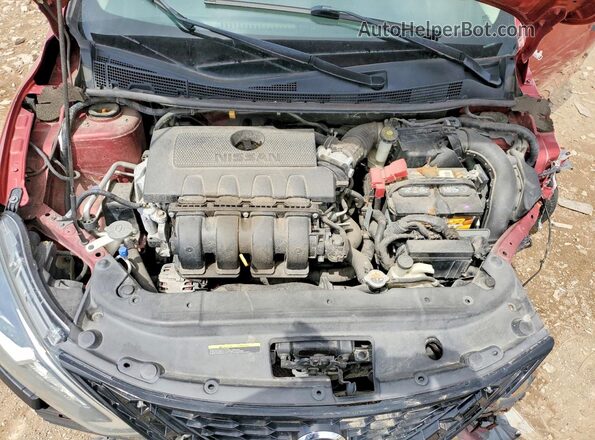 3N1AB7AP8GY247045 2016 NISSAN SENTRA Красный Вид задней части салона