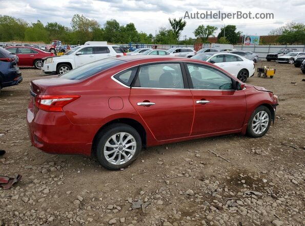 3N1AB7AP8GY247045 2016 NISSAN SENTRA Красный Задняя правая четверть