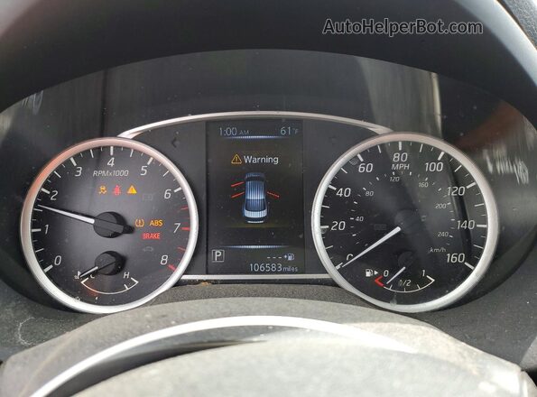 3N1AB7AP8GY247045 2016 NISSAN SENTRA Красный Вид щитка приборов