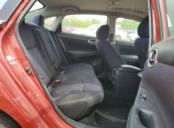 3N1AB7AP8GY247045 2016 NISSAN SENTRA Красный Вид задних сидений