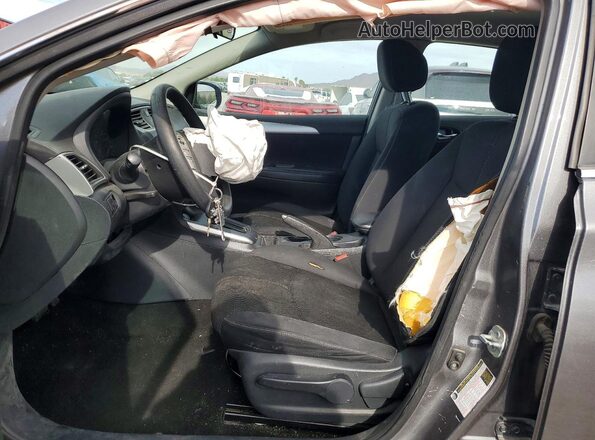 3N1AB7AP8GY264041 2016 NISSAN SENTRA Серый Вид салона спереди