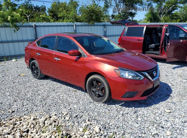 3N1AB7AP8GY285651 2016 NISSAN SENTRA Burgundy Передня права чверть