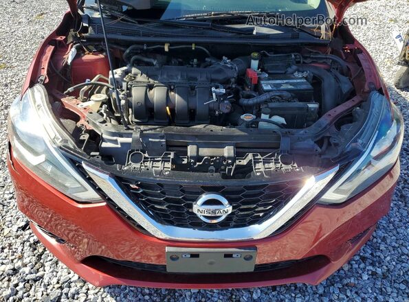 3N1AB7AP8GY285651 2016 NISSAN SENTRA Burgundy Вид задньої частини салону