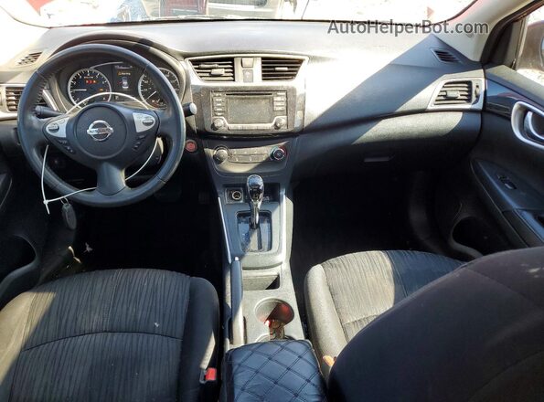 3N1AB7AP8GY285651 2016 NISSAN SENTRA Burgundy Вид панелі приладів