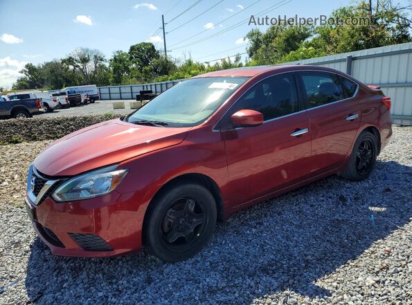 3N1AB7AP8GY285651 2016 NISSAN SENTRA Burgundy Передня ліва чверть