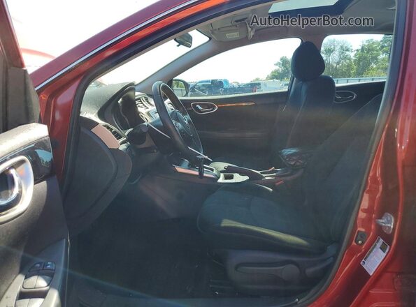 3N1AB7AP8GY285651 2016 NISSAN SENTRA Burgundy Вид салону спереду