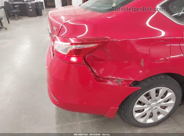 3N1AB7AP8HL699561 2017 NISSAN SENTRA Red Widok z przodu