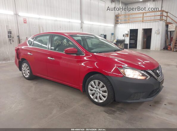 3N1AB7AP8HL699561 2017 NISSAN SENTRA Red Przód prawy